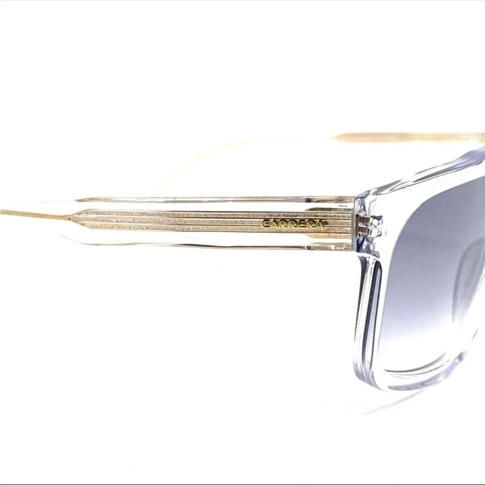 CARRERA 1061/S 9001V TRANSPARENT GOLD AUTHENTIC SUNGLASSES W/CASE 59-16